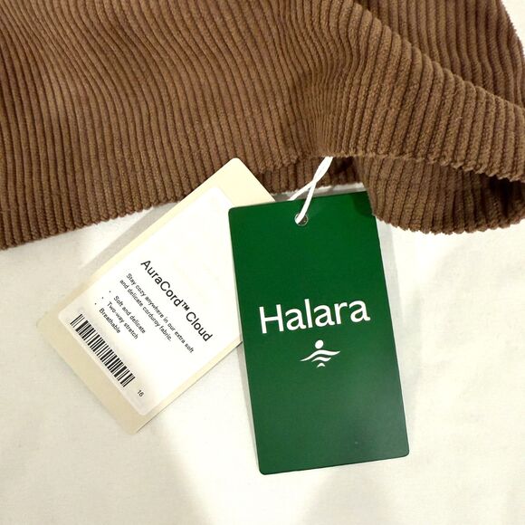 HALARA NWT Acorn Brown Corduroy Mini Jumper Dress - Size Small - Picture 6 of 7